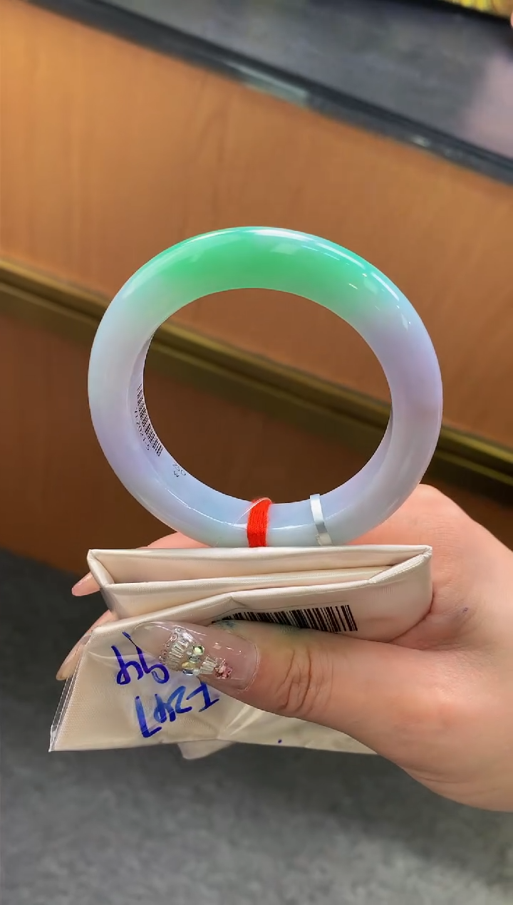 未镶嵌手镯翡翠-F247-正圈54.3