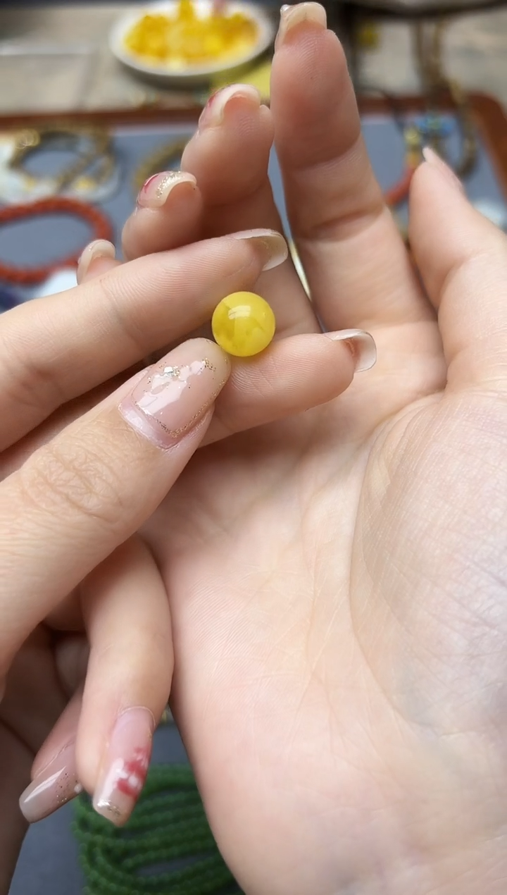 裸石蜜蜡未镶嵌蜜蜡单珠配饰GW