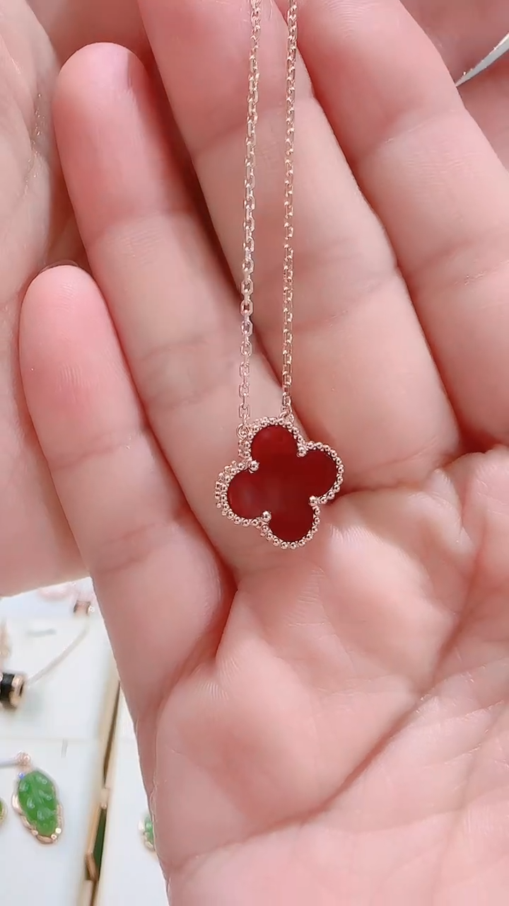 【闪购商品】玛瑙/玉髓套链18K金镶嵌18K金套链