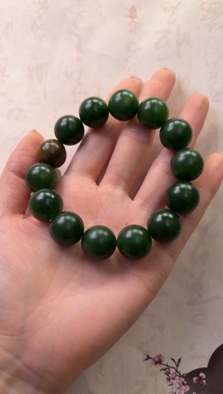 【闪购商品】和田玉（碧玉）手串未镶嵌手串