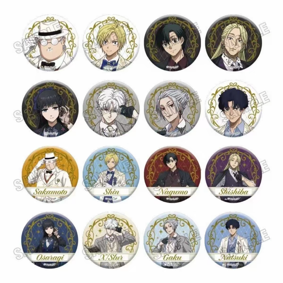 【坂本日常】坂本jf白衣服AMOcafe原画 j发牌吧唧透卡特典（默认代拆