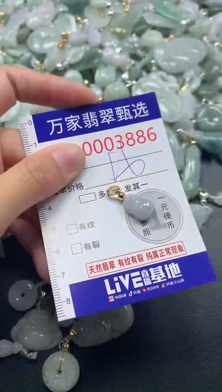 吊坠(不含链)未镶嵌翡翠3886