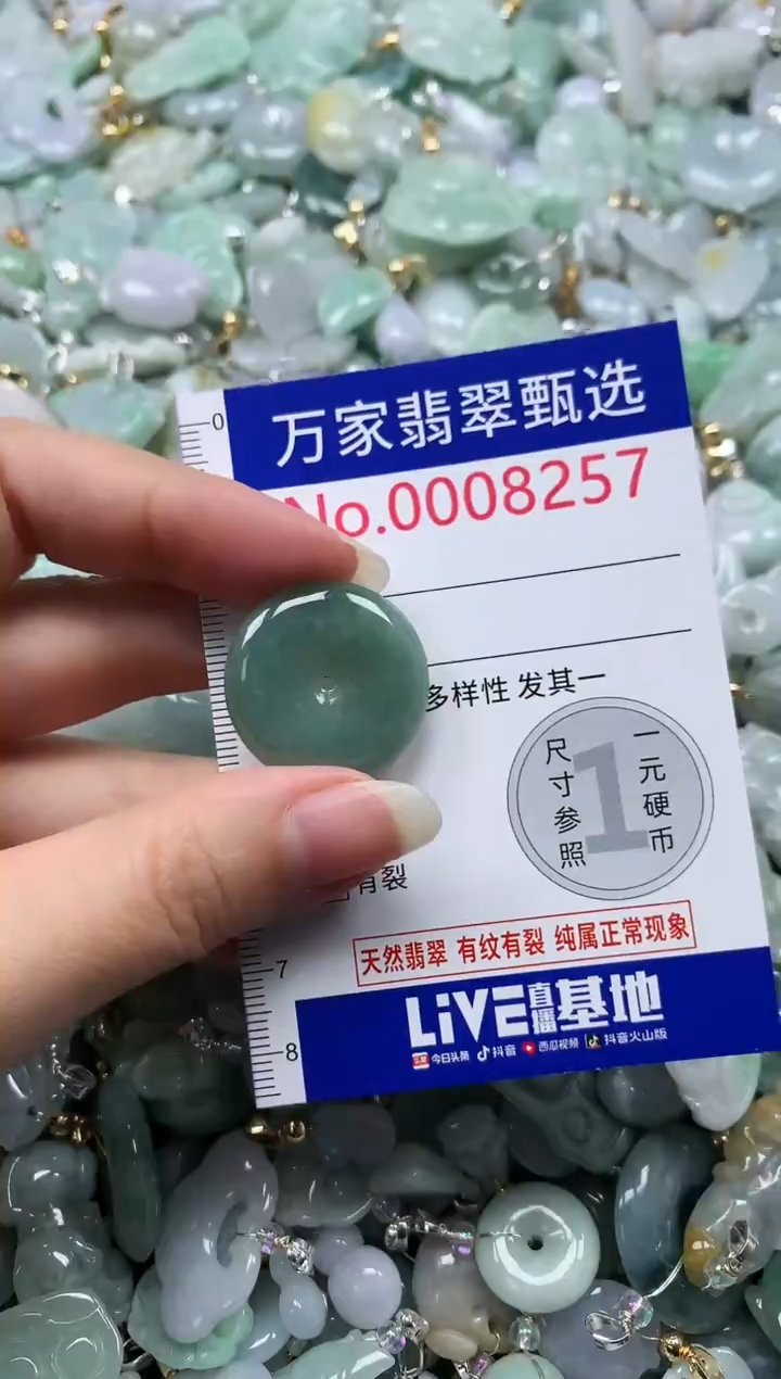 吊坠(不含链)未镶嵌翡翠8257