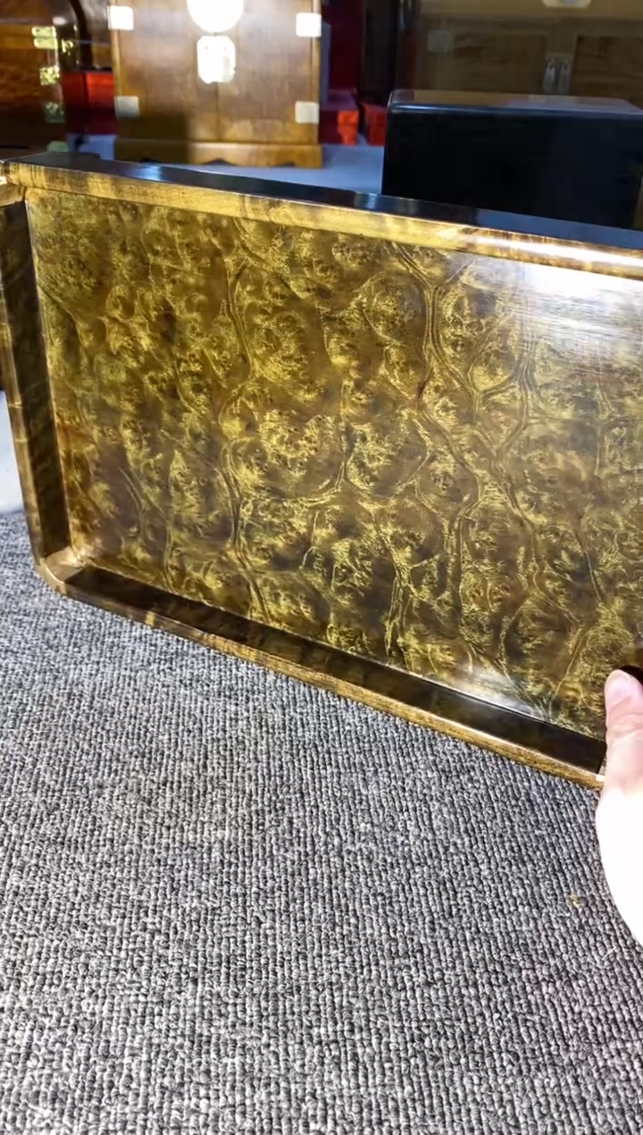 【闪购商品】金丝楠木艺陰沉文承盤F23