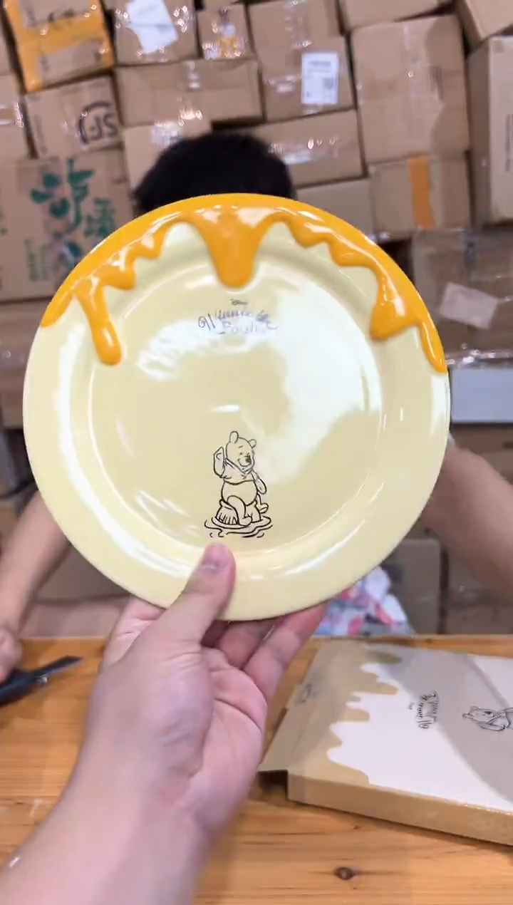 瓷片原盒维尼餐盘