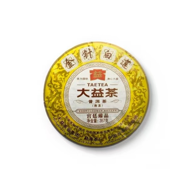 【金针白莲】大益2012年金针白莲熟茶饼357克