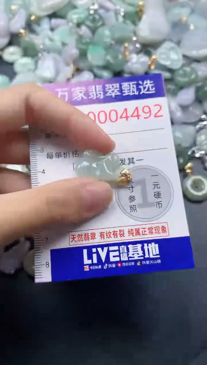 吊坠(不含链)未镶嵌翡翠4492