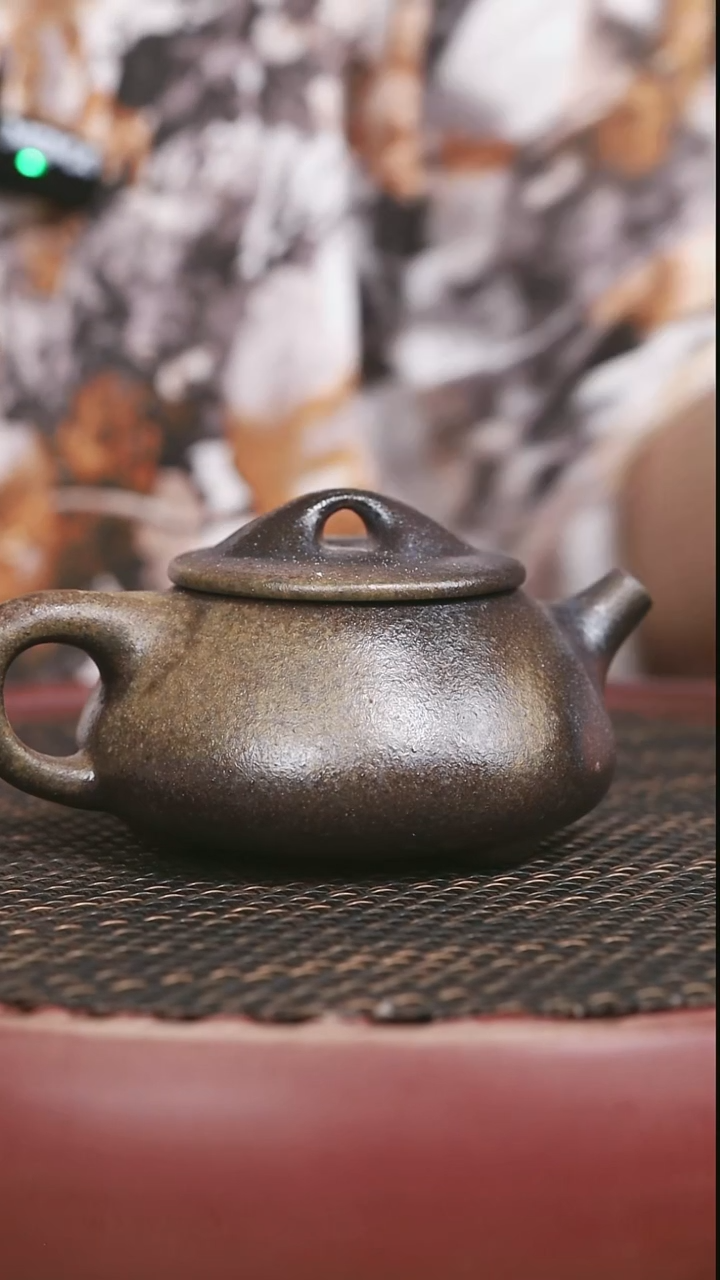 茶壶紫砂3号柴烧景州石瓢300CC