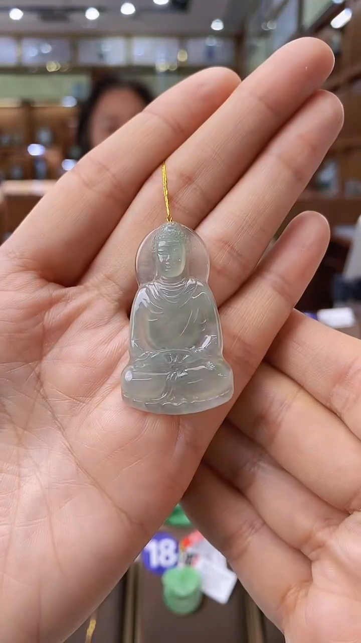 【闪购商品】翡翠颈饰未镶嵌观音