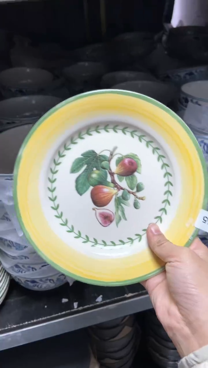 【闪购商品】瓷片陶瓷原单CC765餐具1个8寸