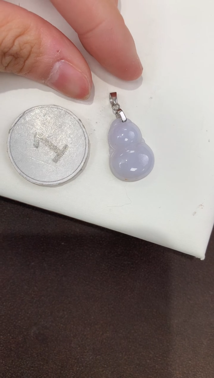 颈饰银S925镶嵌翡翠天然缅甸A货翡翠