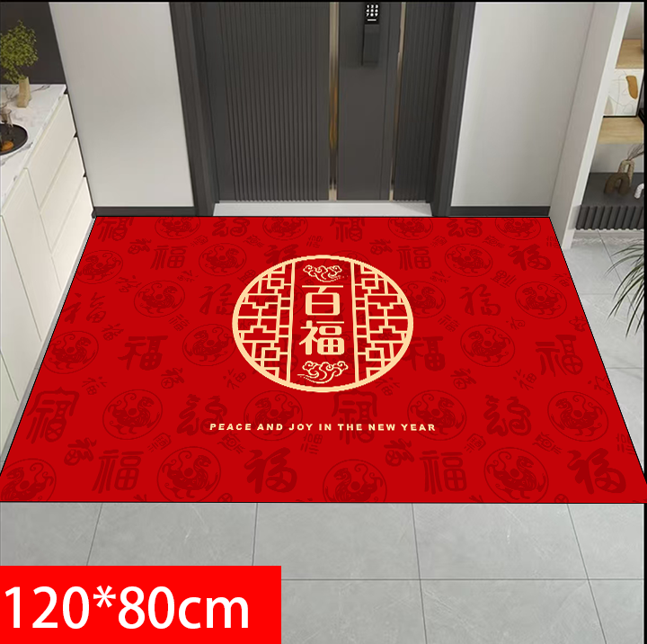 【硅藻泥】120*80大号入户门脚垫地垫吸水防滑垫门垫-百福