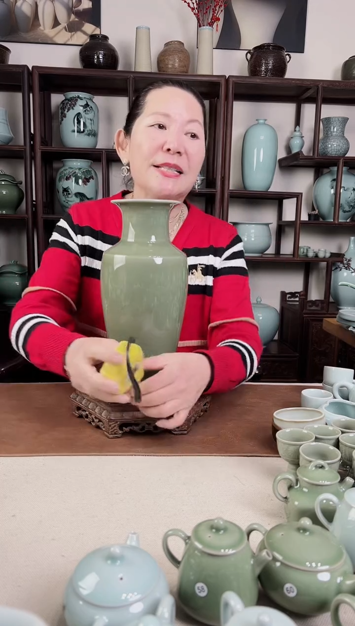 【闪购商品】杯纯手工 仿古釉 观音瓶B