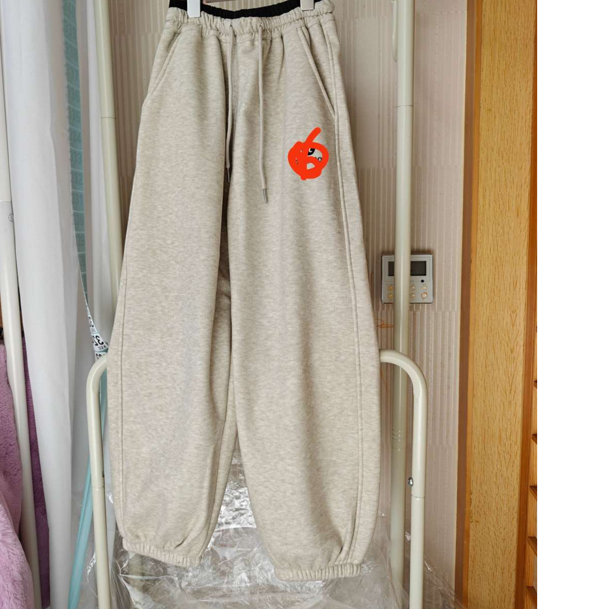 束脚裤保暖休闲裤针织运动裤松紧腰休闲风长裤加绒