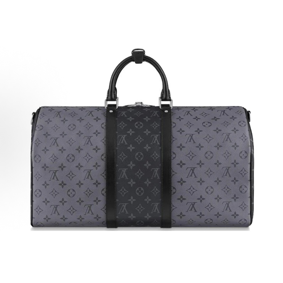99新 LouisVuitton/路易威登 keepall50黑色老花满印斜挎包