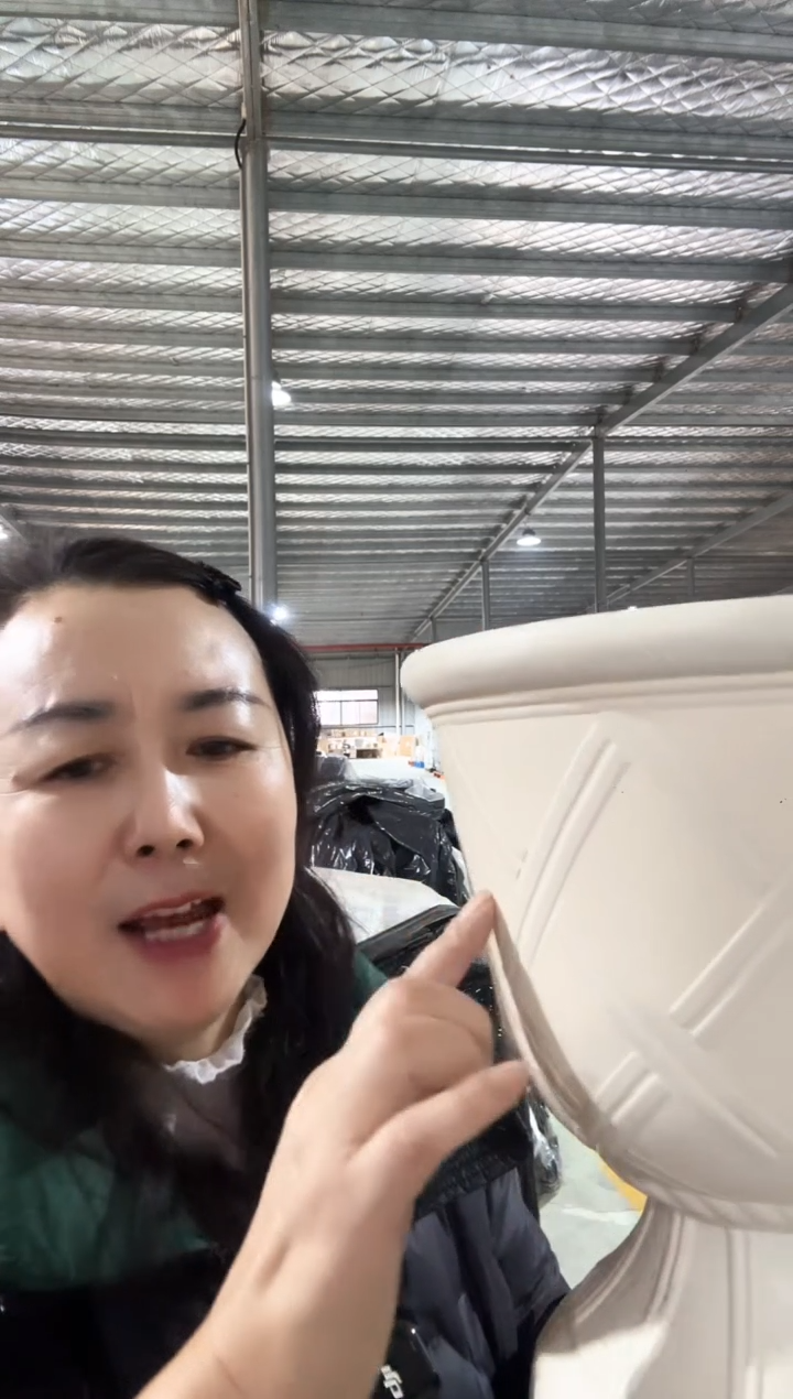 10寸豪华杯无孔米色6只装