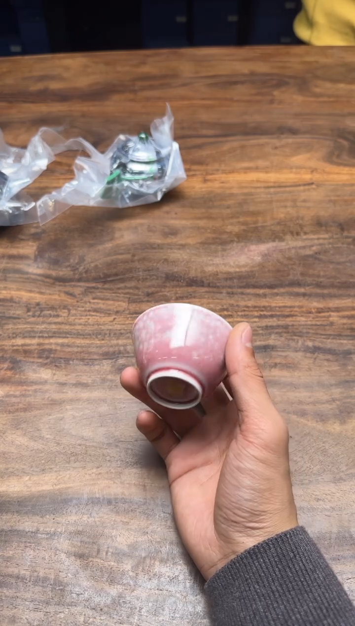 N****h清本源 内模印鳐鱼·颜色釉·豇豆红撇口杯