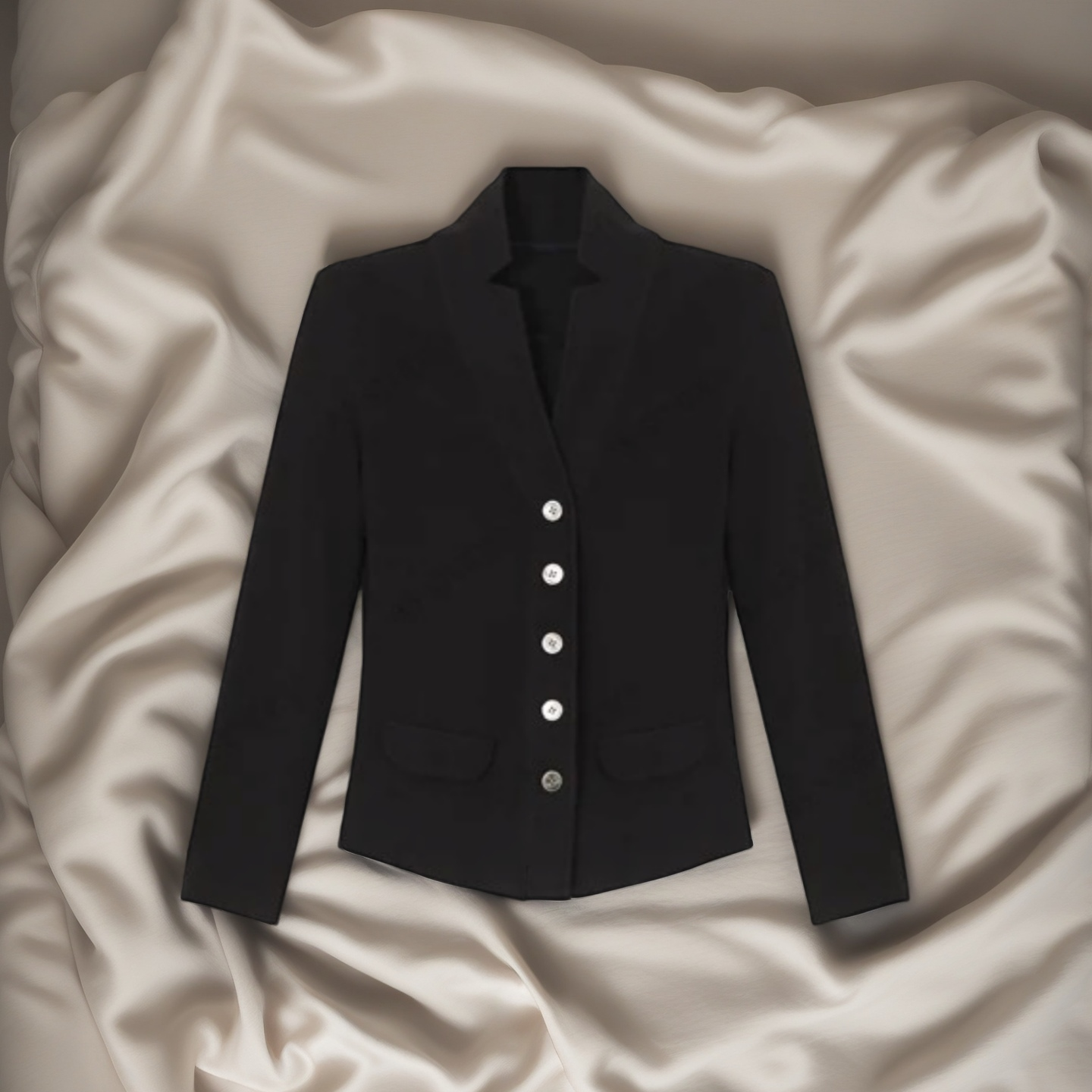 【贵气轻奢】2025韩系新款设计感高级螺纹百搭修身显瘦上衣商品图