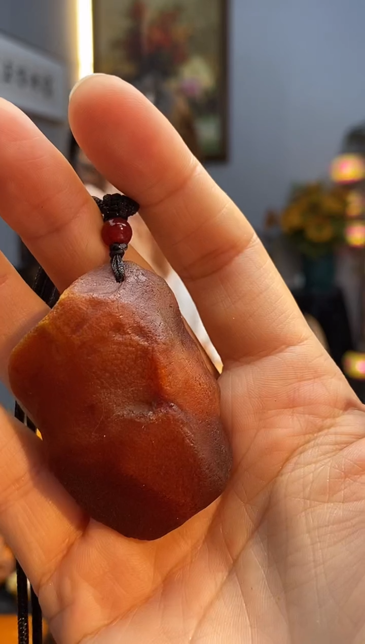 琥珀颈饰未镶嵌吊坠