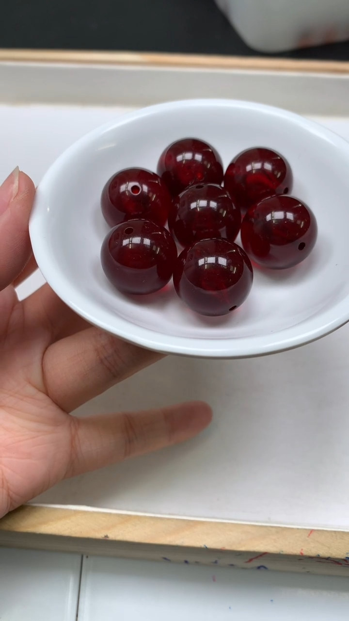 裸石血珀未镶嵌M118 血 珀20mm1个8元