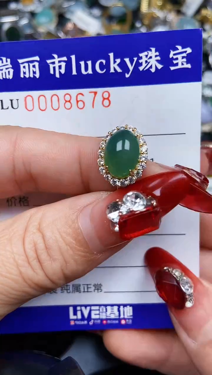 【闪购商品】翡翠颈饰银S925镶嵌8678