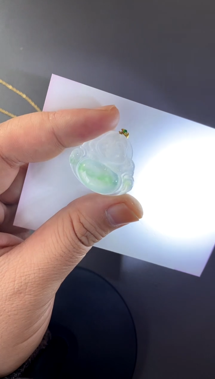 【闪购商品】翡翠颈饰18K金镶嵌买断价