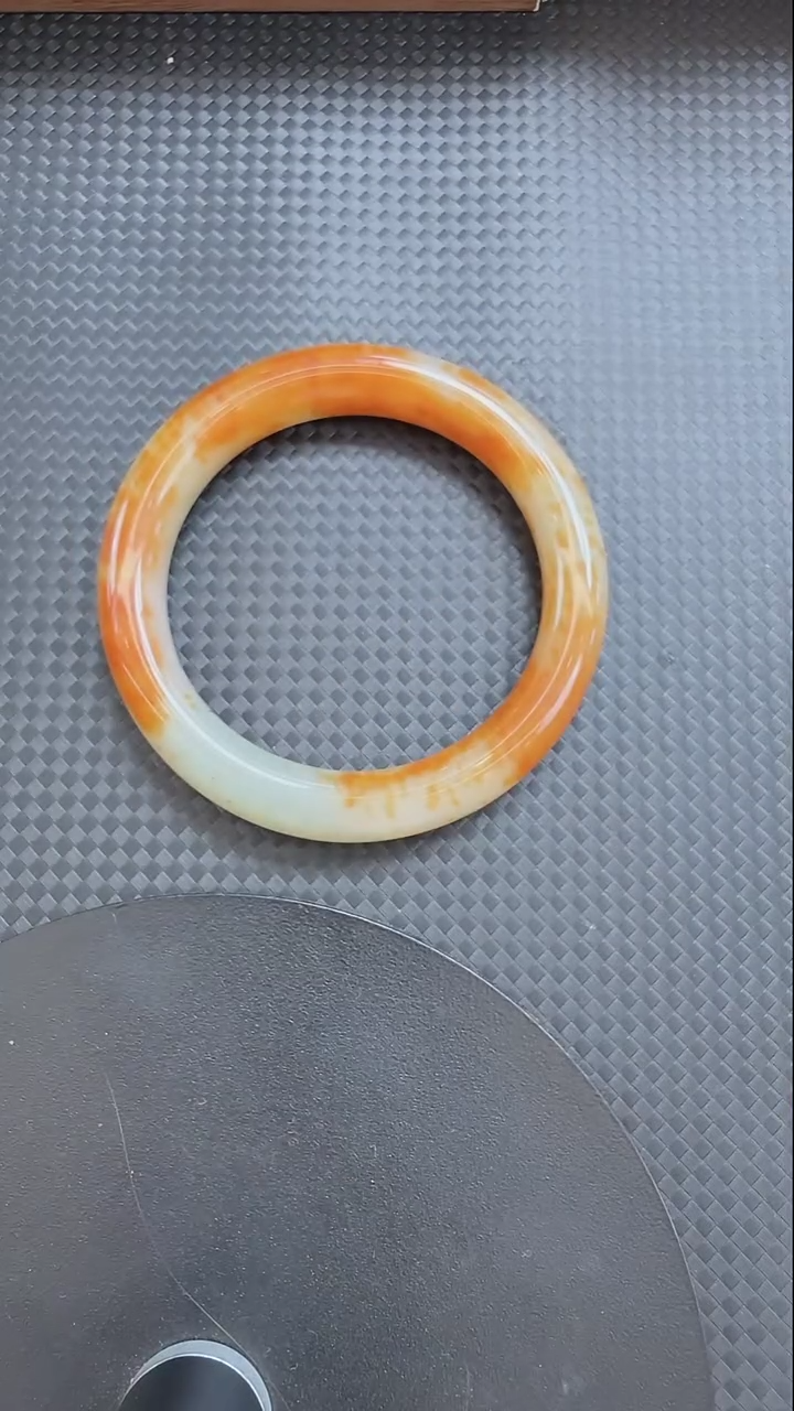 和田玉手镯未镶嵌108手镯圈口54.9