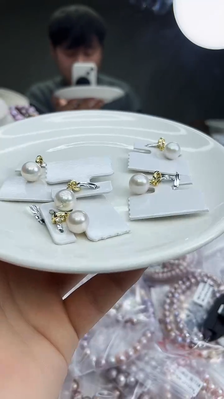 未镶嵌吊坠淡水珍珠 白色系吊坠