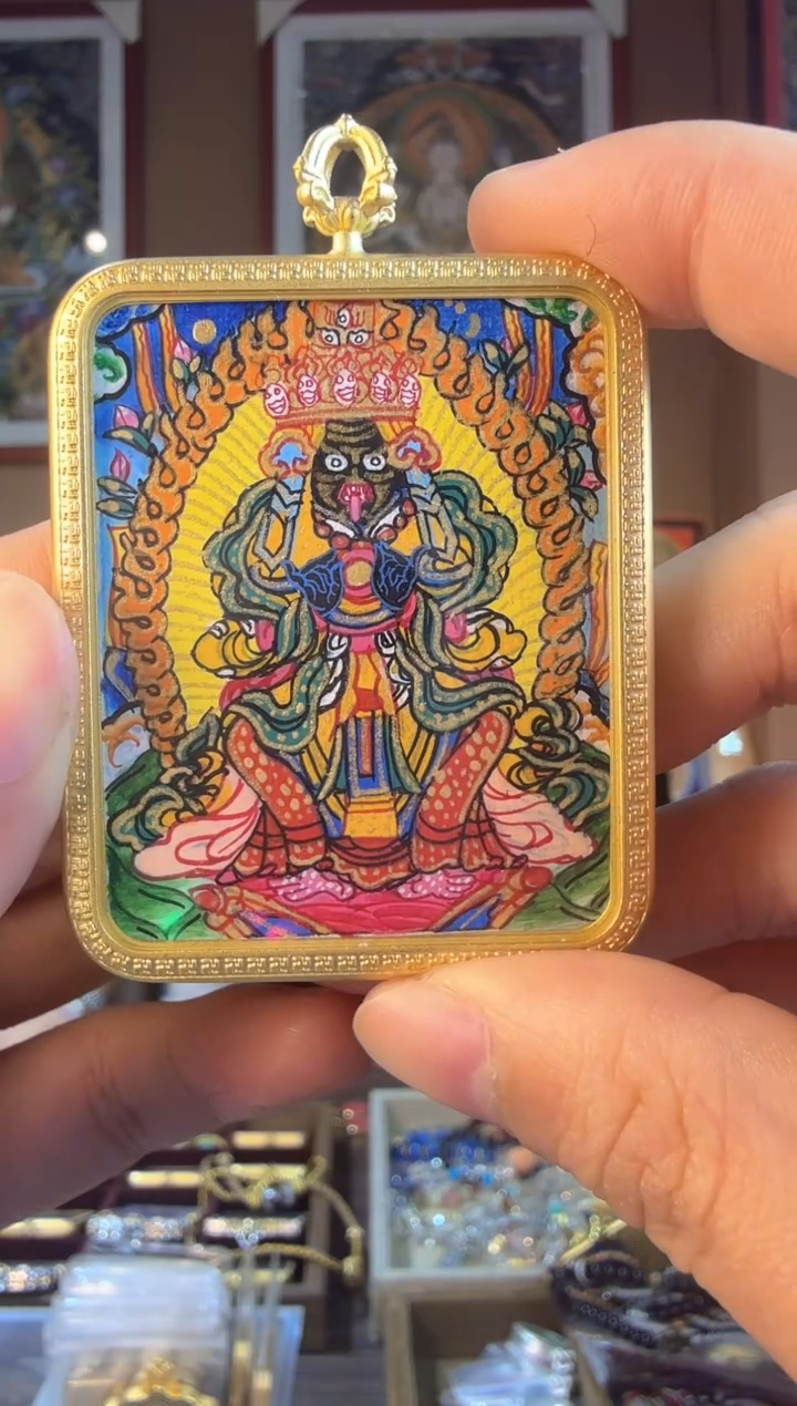 吊坠扎老师-热贡纯手绘唐卡