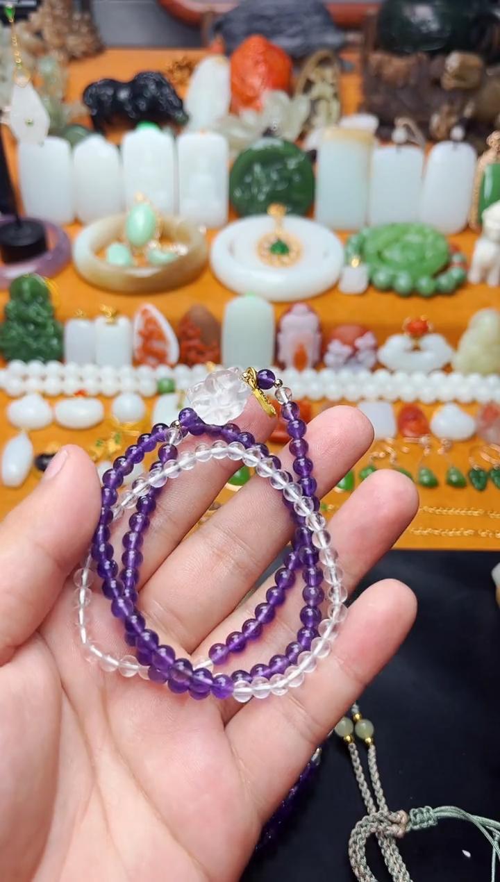 【闪购商品】水晶手串未镶嵌多圈手串01