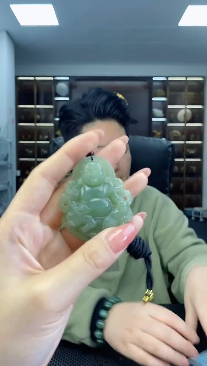 【闪购商品】和田玉颈饰未镶嵌财神清货3