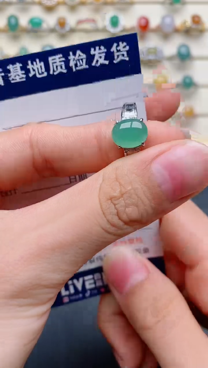 【闪购商品】翡翠戒指银S925镶嵌......