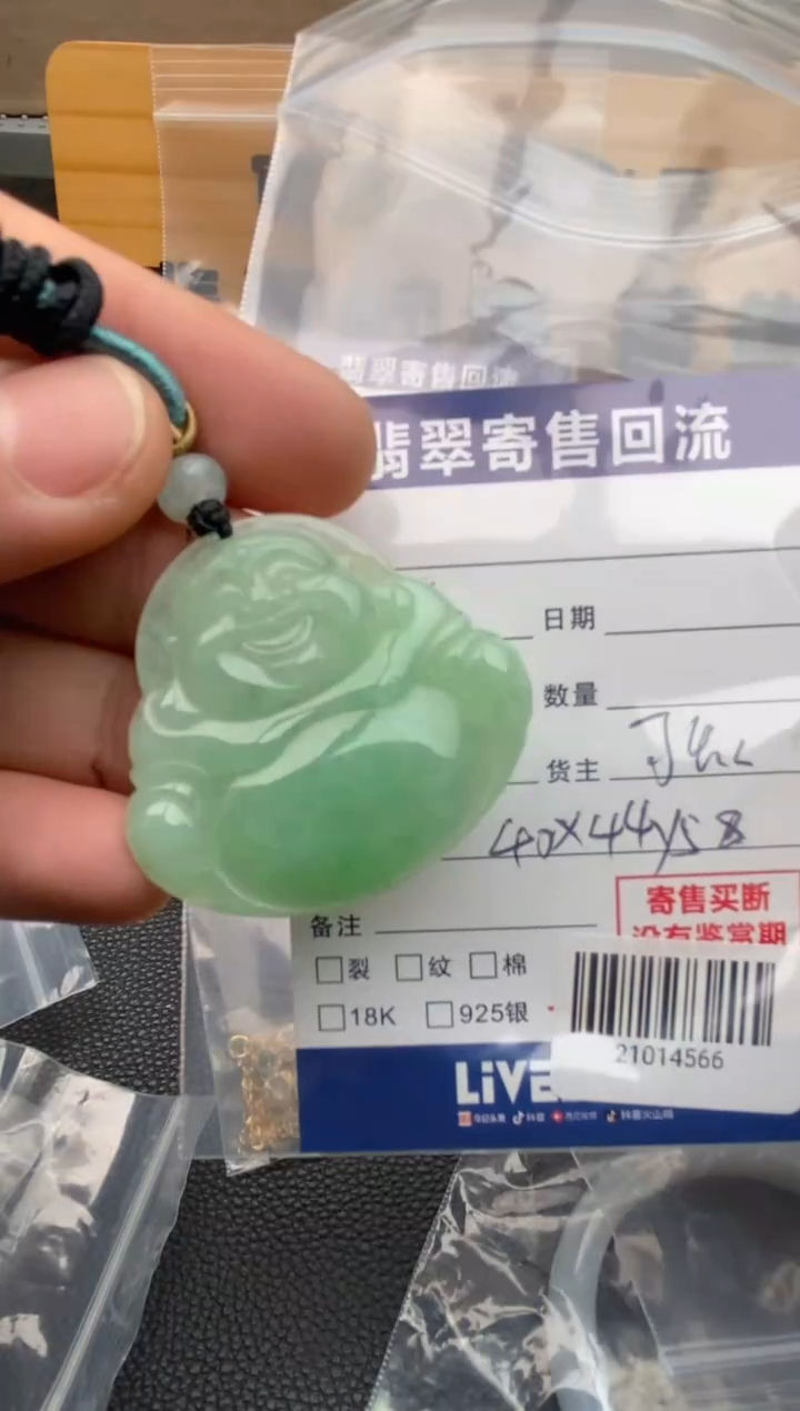 翡翠未镶嵌颈饰21014613