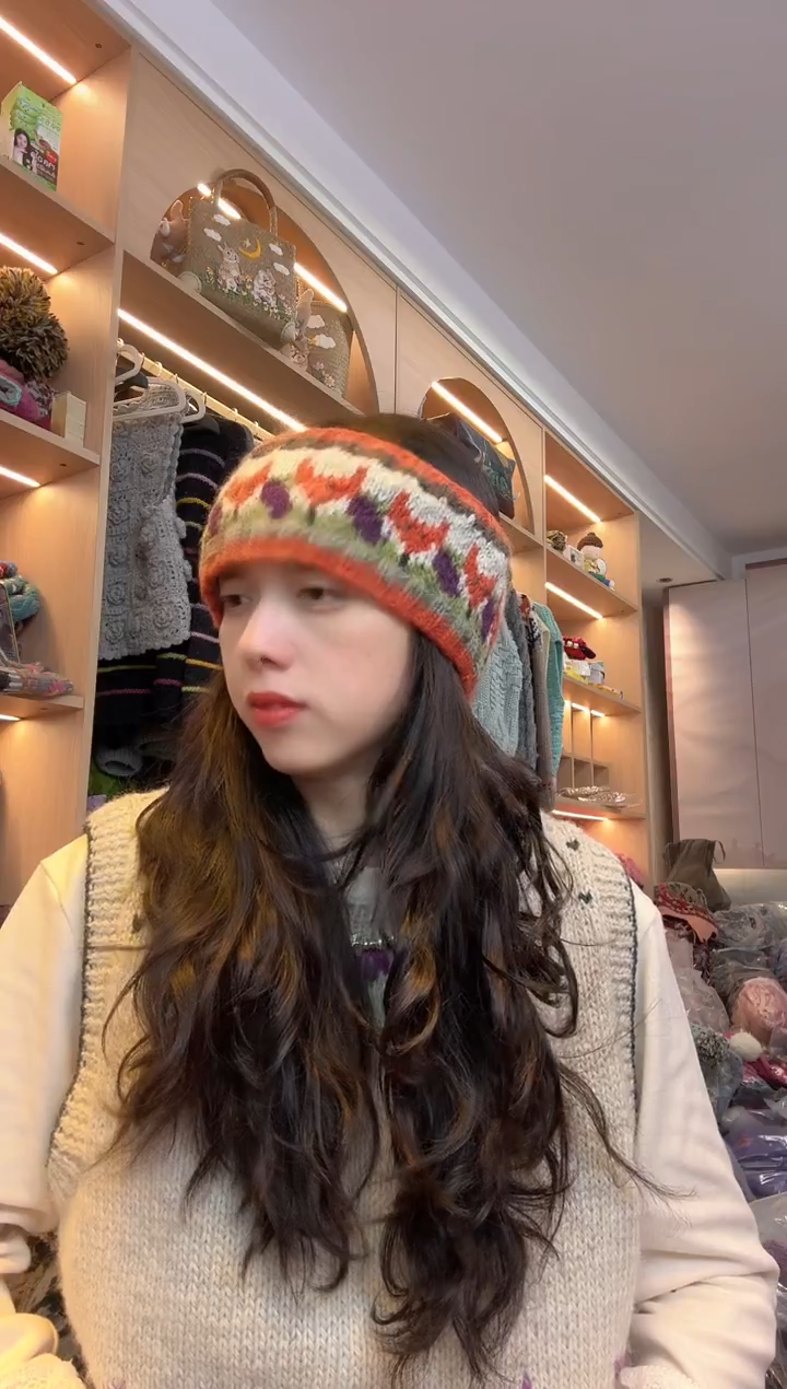 羊毛纯羊毛纯羊毛小狐狸发带