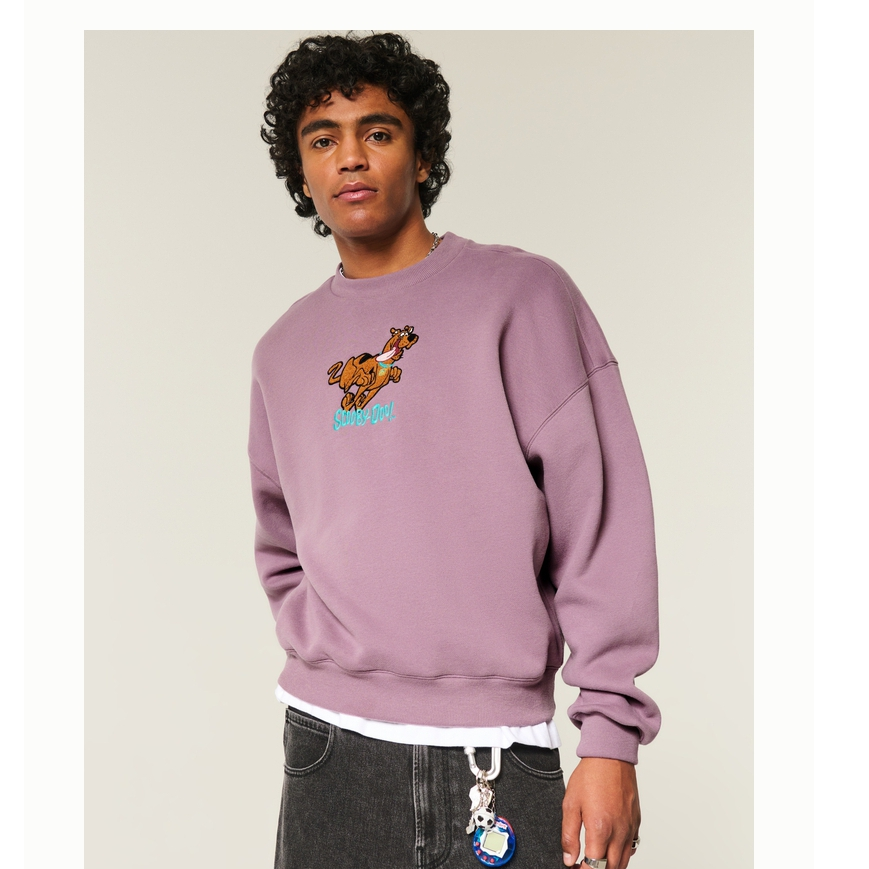 Hollister25秋冬新款美式情侣抓绒史努比卫衣男装女装322-5145