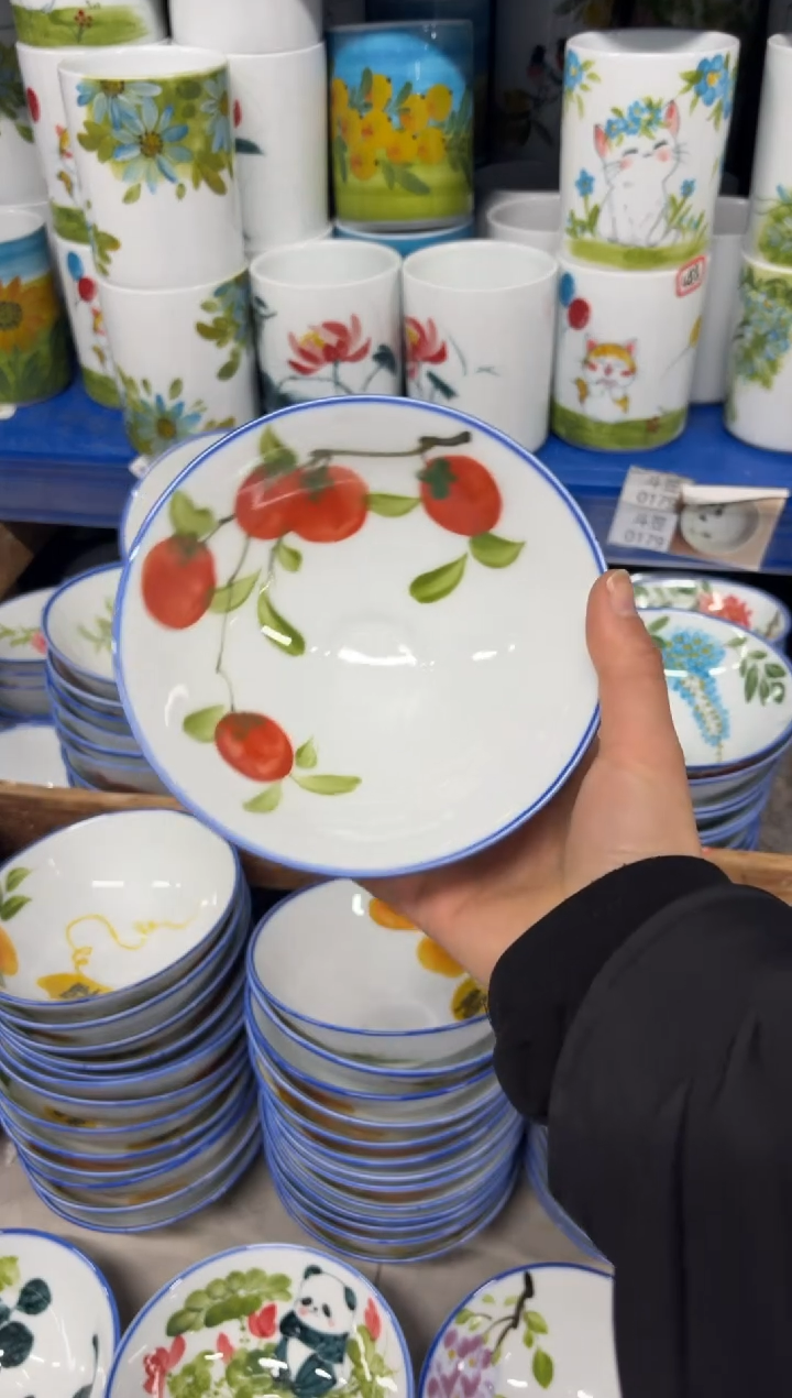 景德镇手绘釉中彩（食品级）小斗笠碗