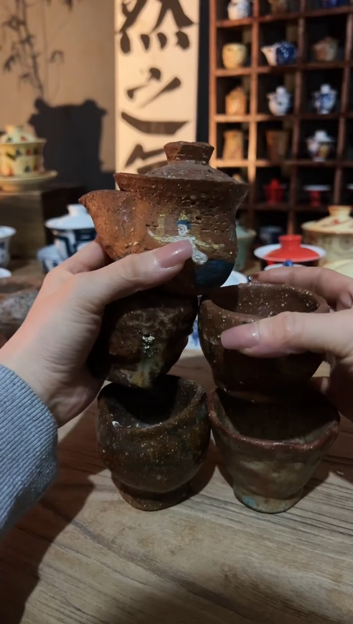 【闪购商品】观云听雨原创手绘茶具