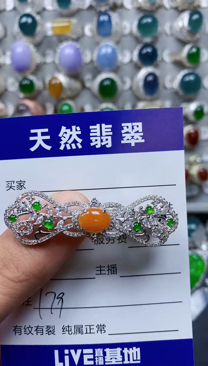 【闪购商品】翡翠颈饰银S925镶嵌0179