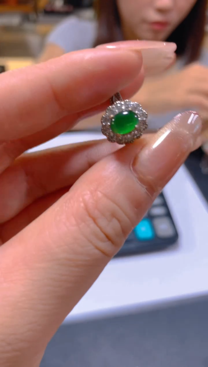 未镶嵌戒指翡翠多样性发一