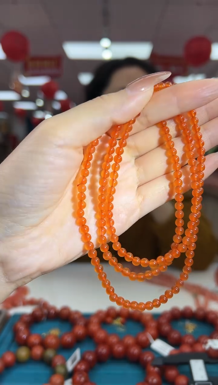【闪购商品】南红玛瑙项链未镶嵌2.22-（多样式）
