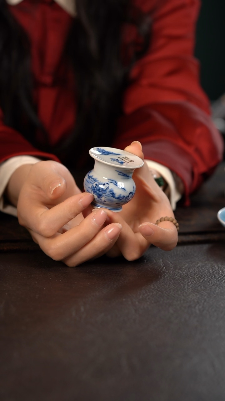 【闪购商品】杯聚澜堂童子戏水渣斗盖置