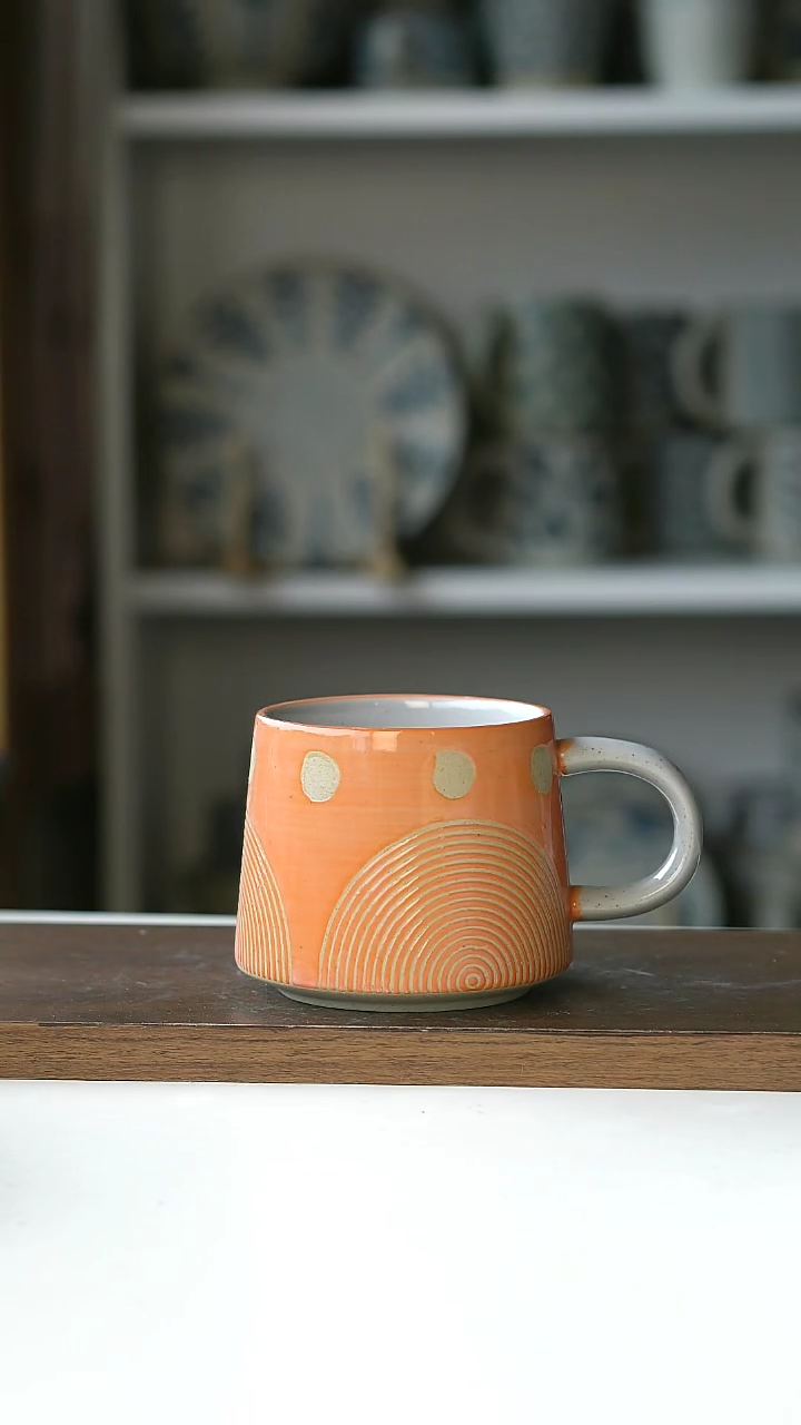 【闪购商品】陶瓷031微瑕粗陶马克杯@4-2@