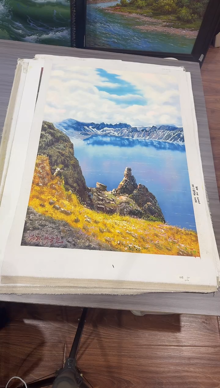 油画【83号】约90*60cm丨朝鲜原创纯手绘孤品油画丨顺丰包邮 