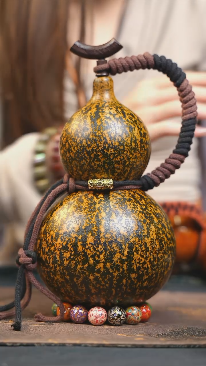 【闪购商品】WM195大漆酒葫芦不包手串及旋转底座