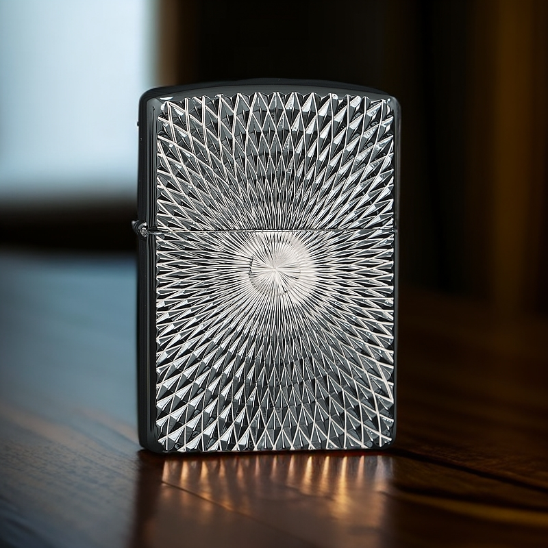 ZIPPO/之宝盔甲太阳纹冰面官方正品打火机复古银色仿古花纹DYJ1