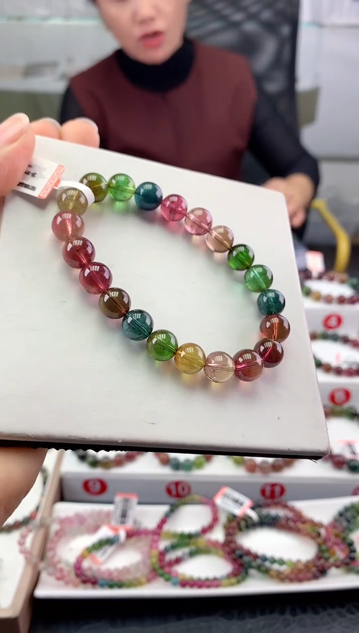 未镶嵌手串碧玺 多样性发一条