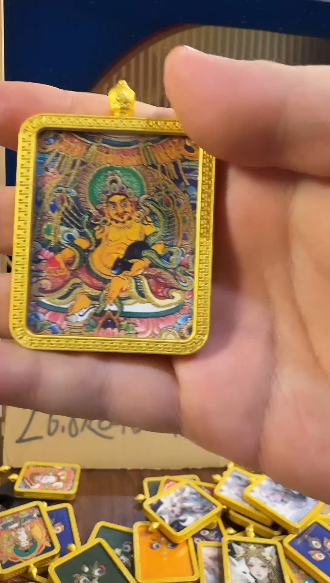 吊坠手绘唐卡666