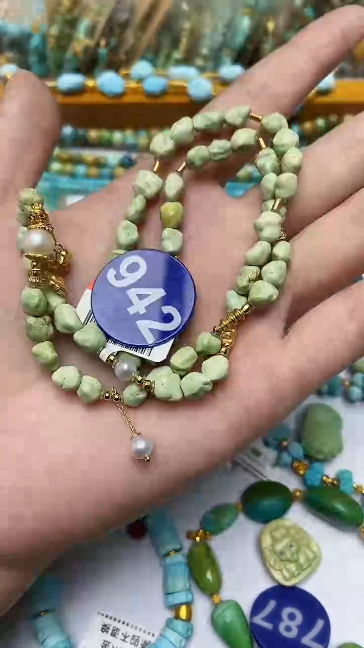 【闪购商品】绿松石项链银S925镶嵌942