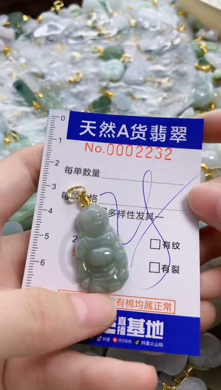 颈饰未镶嵌翡翠天然A货翡翠