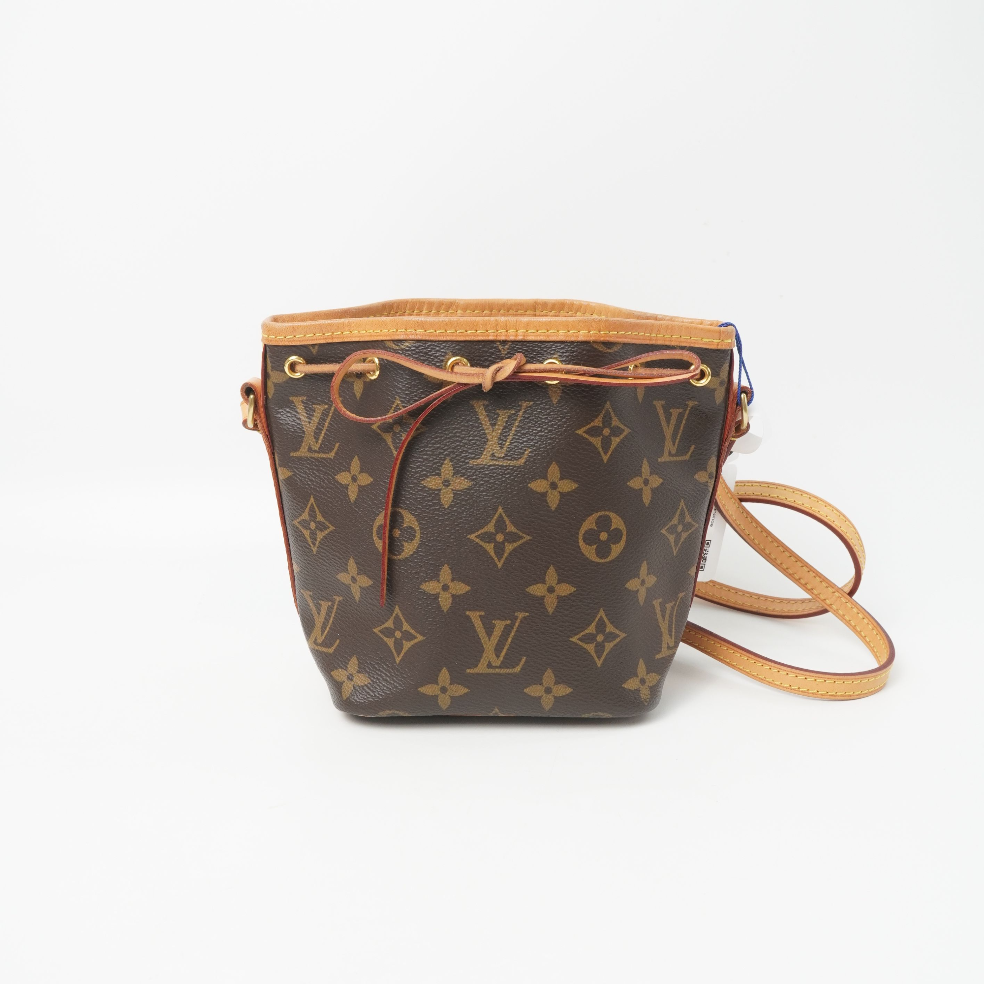 95新 LouisVuitton/路易威登 nanonoe抽绳水桶包老花尘袋DS019435